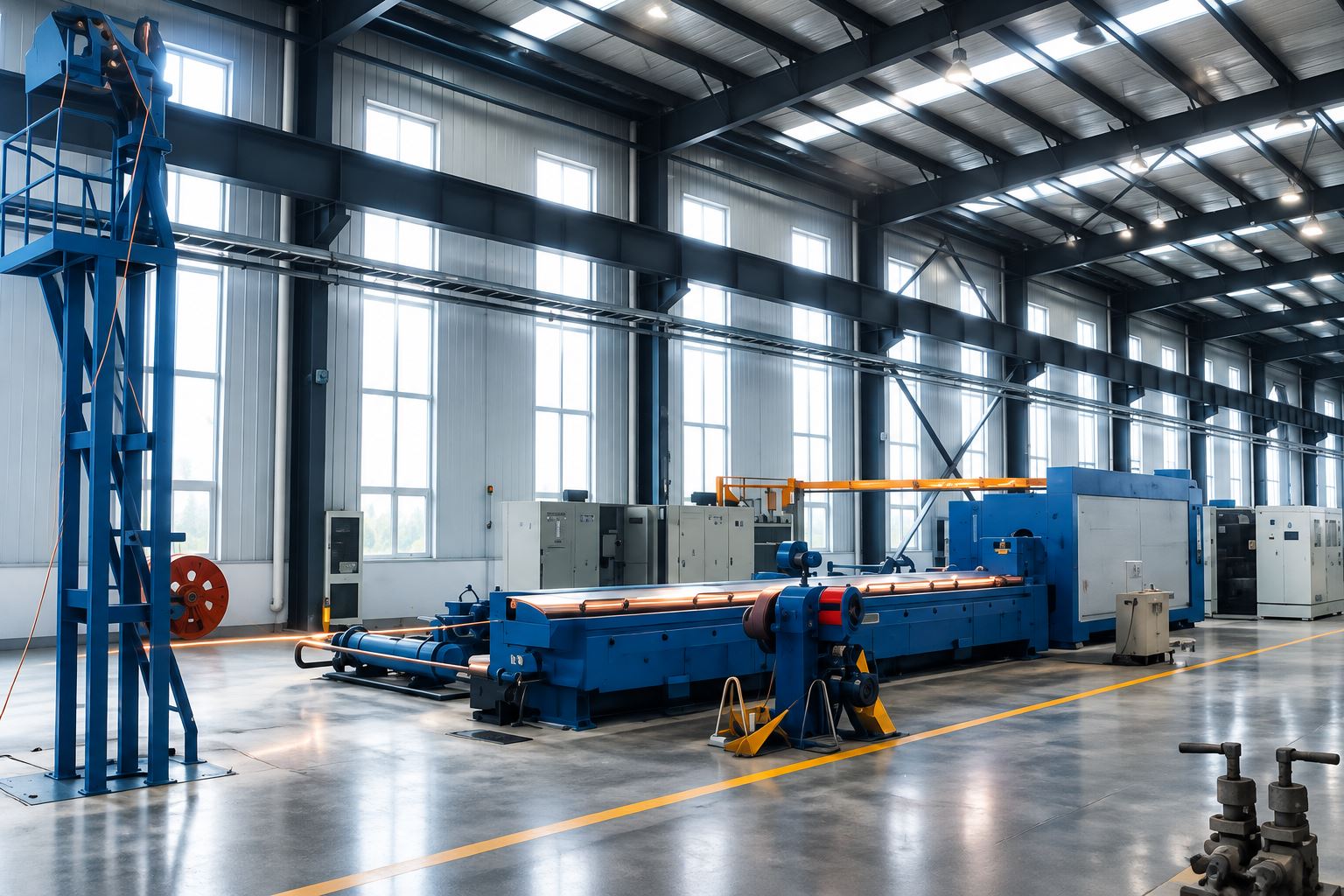 Copper wire drawing machine